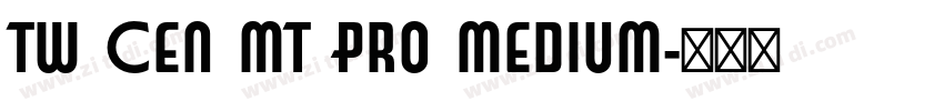 Tw Cen MT Pro Medium字体转换